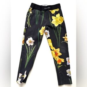 D&G floral - print leggings size: 6